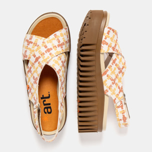 Sandalia de cuña 1574 FANTASY VICHY/BRIGHTON color Vichy