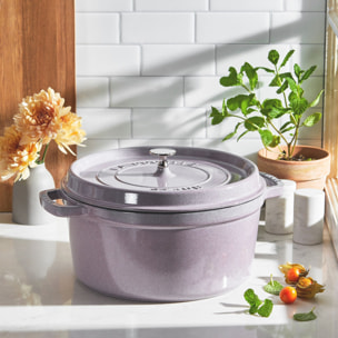 Cocotte 28 cm, Rond(e), Fleur de Cerisier, Fonte