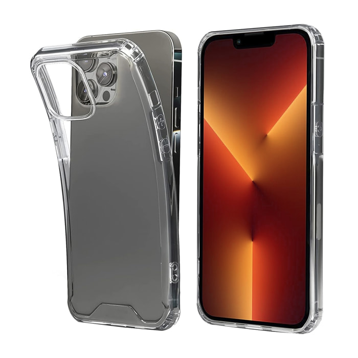 DAM Custodia Antiurto  Armor Trasparente con Bordi Rinforzati per iPhone 13 Pro Max 8,09x1,04x16,36 Cm. Colore trasparente