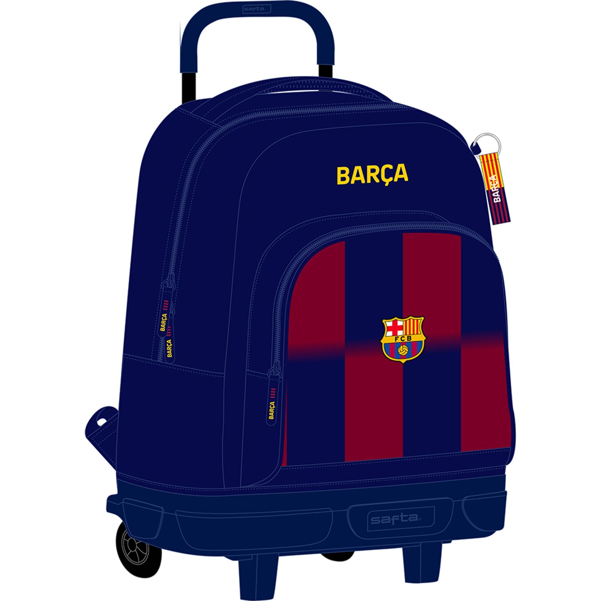Mochila gde. c/ruedas compact extraible f.c.barcelona 1ª equip. 25/26