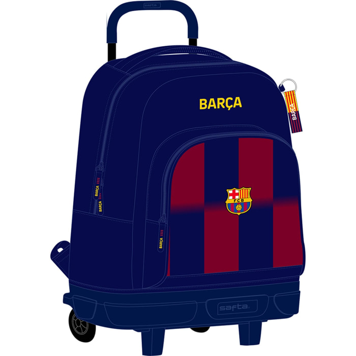 Mochila gde. c/ruedas compact extraible f.c.barcelona 1ª equip. 25/26