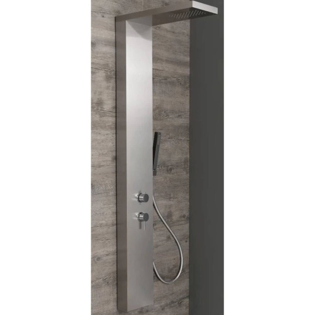 Colonne de douche thermostatique KINEDO Aquastyle inox brossé