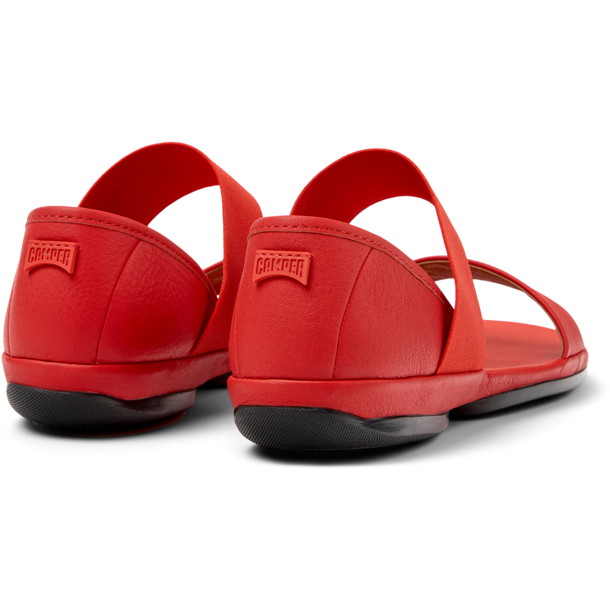 Sandalias - CAMPER Right Nina - Rojo - Cuero liso
