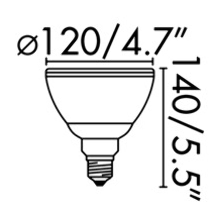 Bombilla E27 PAR38 LED 10W 4000K 850Lm