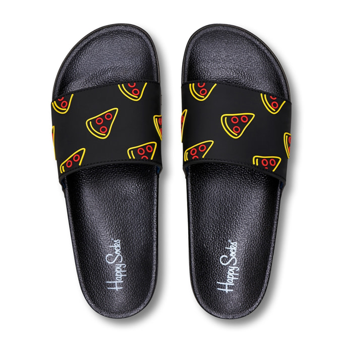 Chanclas pool slider pizza slice
