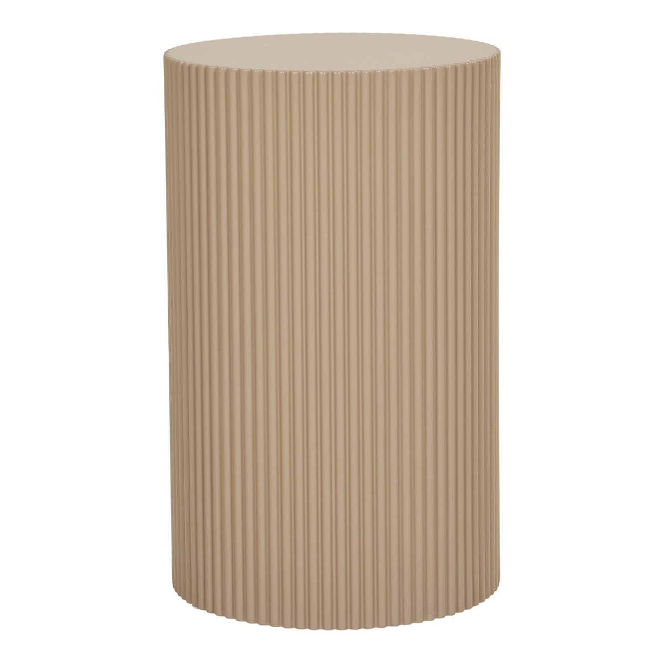 Farense - Tavolino d'appoggio in MDF sabbia scura ø30x50 cm