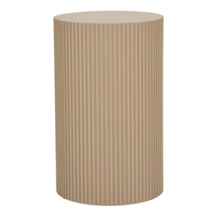 Farense - Tavolino d'appoggio in MDF sabbia scura ø30x50 cm