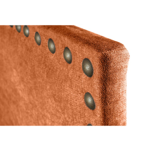 Cabecero Lirio Tela Naranja 90