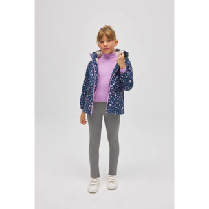 Leggings termici effetto denim grigio per bambine