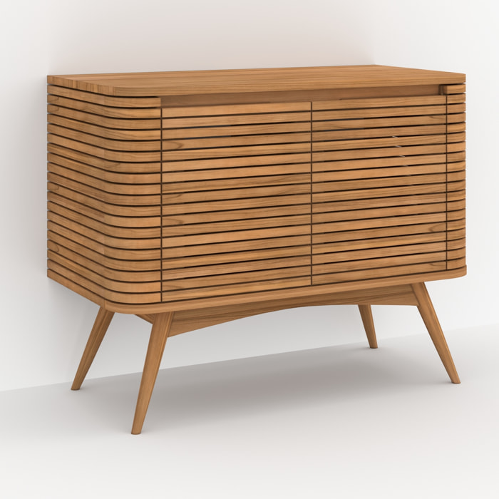 Meuble de salle de bain en bois de teck 100 cm - Auguste