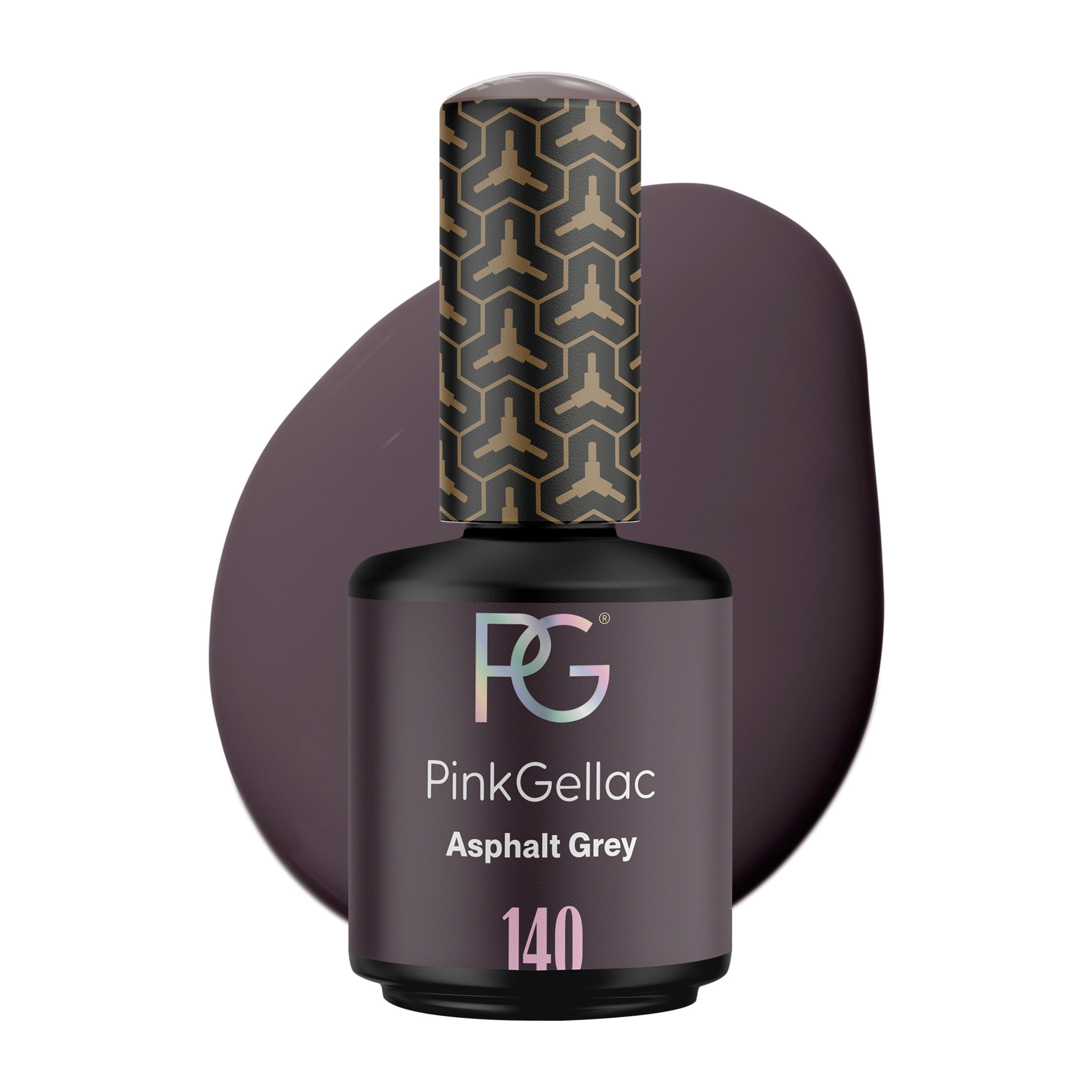 Vernis semi-permanent - 140 Asphalt Grey - 15 ml