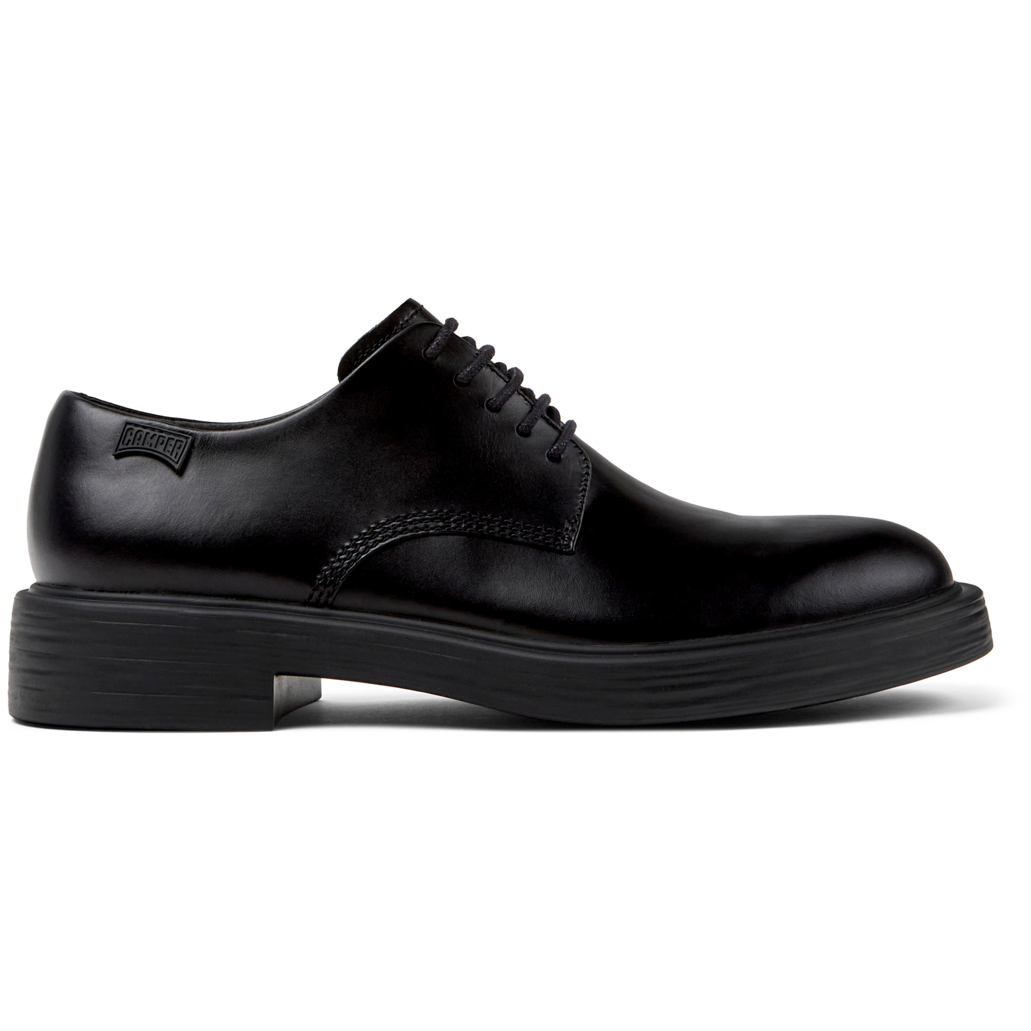 Zapatos de cordones - CAMPER Dean - Negro - Cuero liso
