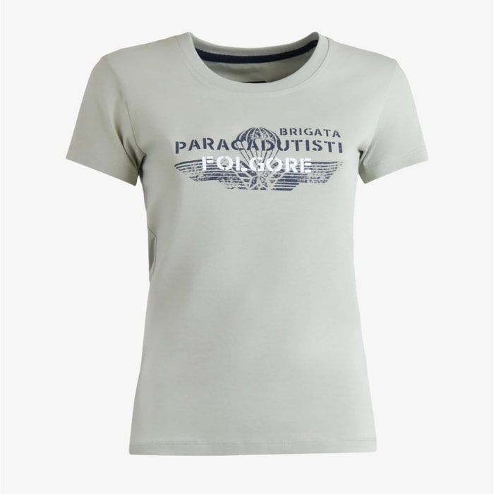 T-shirt Folgore a maniche corte verde donna
