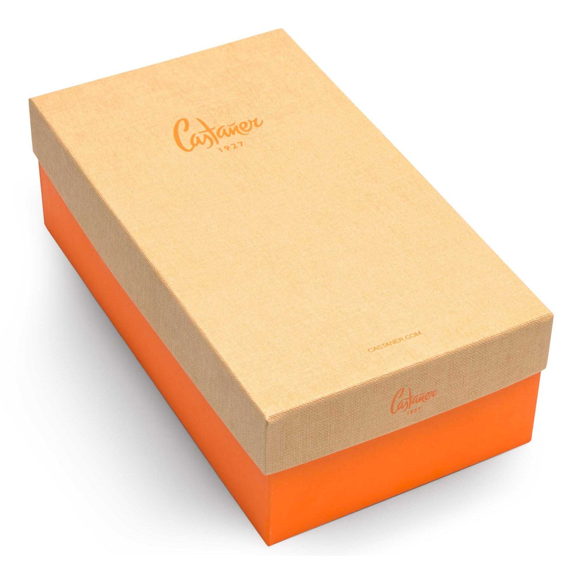 Alpargatas de cuña de mujer Carina en algodón orgánico, cierre mediante lazada