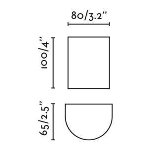 SOLE Applique ronde blanche
