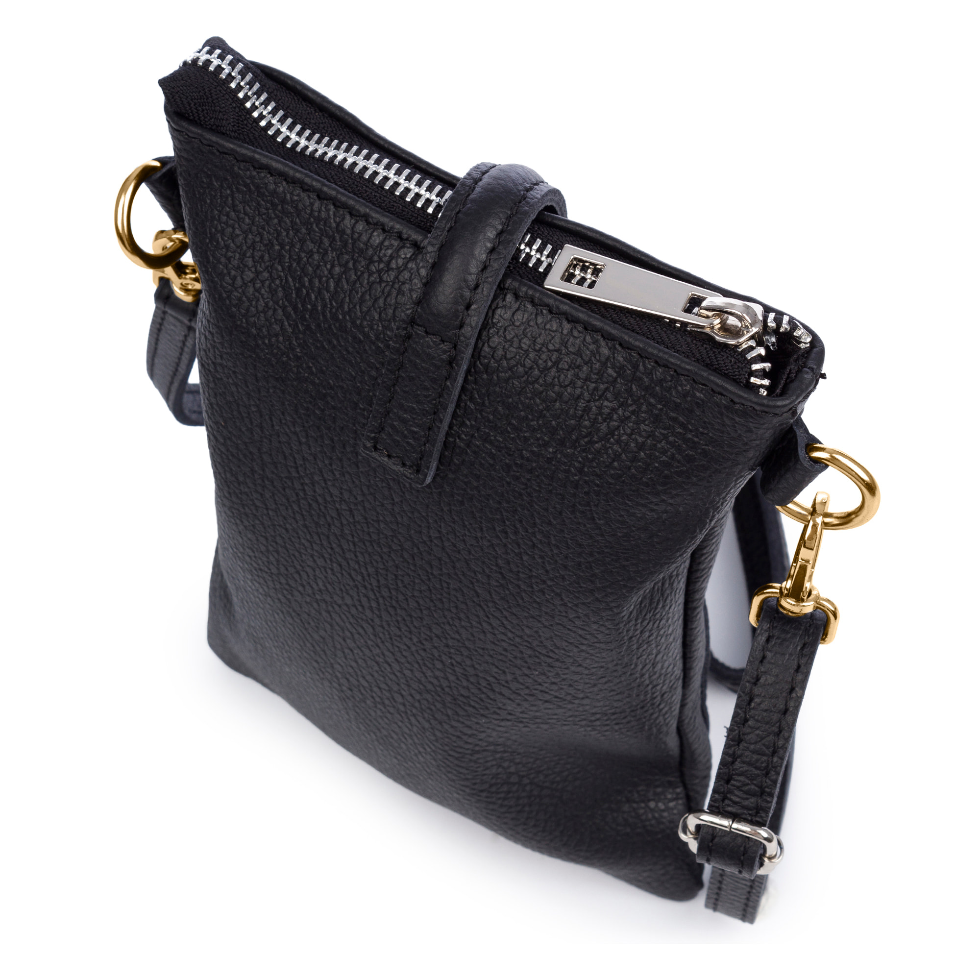 Battipaglia Cartera Mujer. Piel auténtica Dollaro.