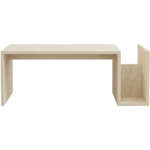 Table basse rectangulaire 2 niches - NERIS