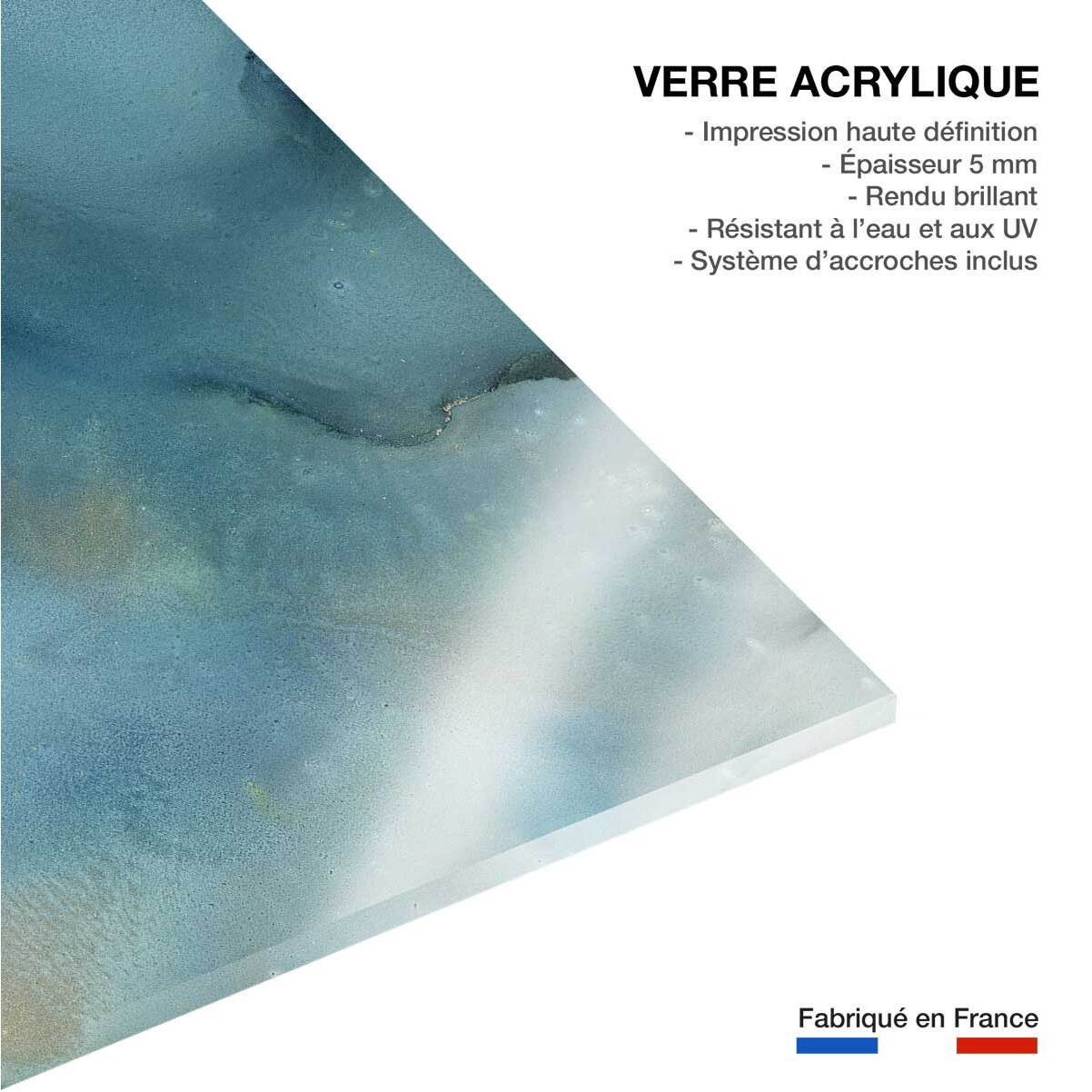 Tableau rivière dorée Tableau plexiglas