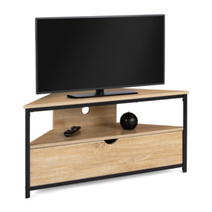 Meuble TV d'angle Memphis avec rangements
