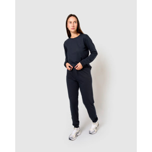 Pantalón largo básico deportivo azul marino
