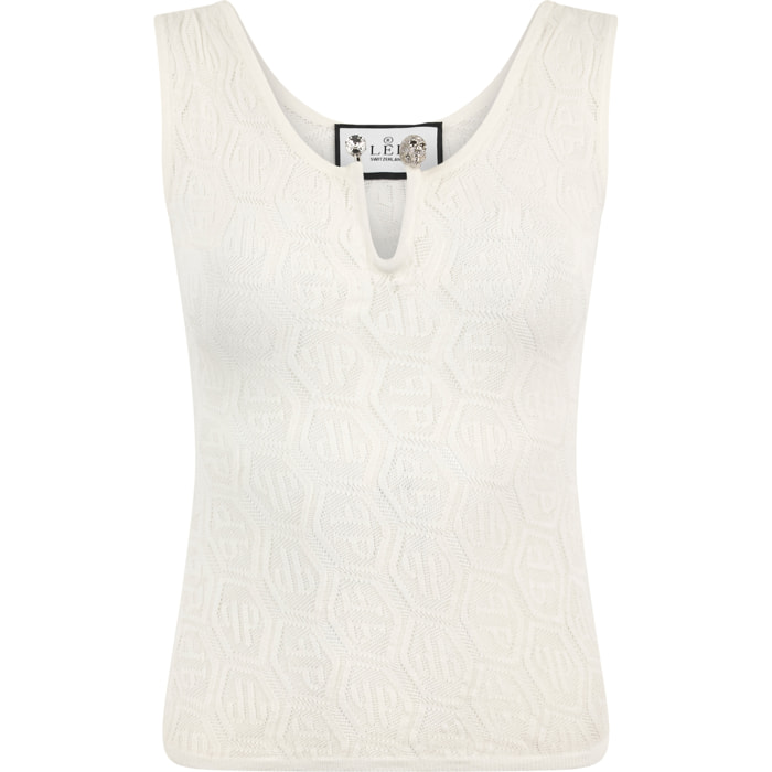 PHILIPP PLEIN Knit Tank Top Piercing Monogram