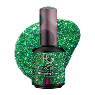 Pink Gellac 362 Glistening Green gellak nagellak - Glanzend Groene Gel Lak - Gelnagels Producten - Gel Nails