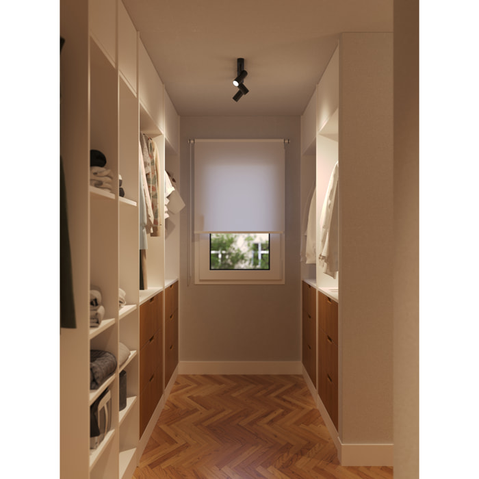 Forlight Focos LED Integrados 4000K - Iluminación Moderna para Hogar, Acabado Negro Prismatizado, Material Resistente en Acero y Policarbonato, Serie Logos Triple