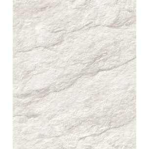 Papier peint effet pierre naturelle blanc ivoire
