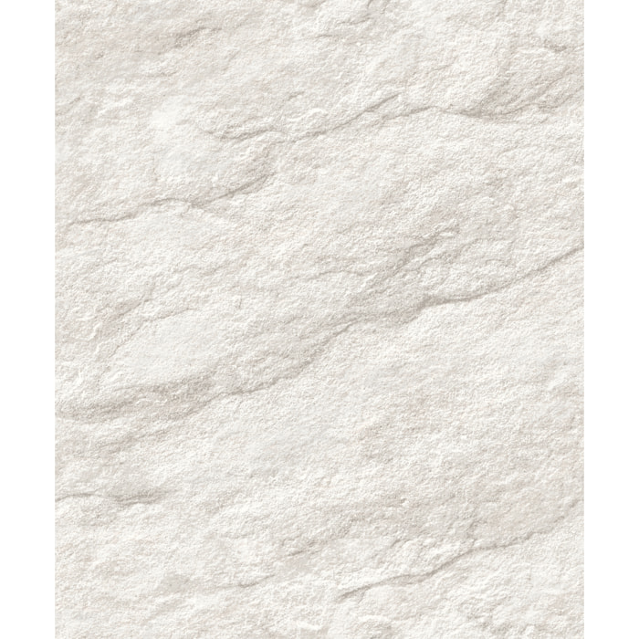 Papier peint effet pierre naturelle blanc ivoire