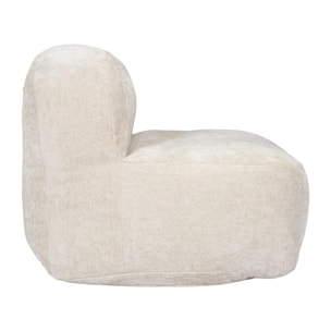 Fauteuil - HOME DECO FACTORY - Emilia - Compact - Doux - Beige