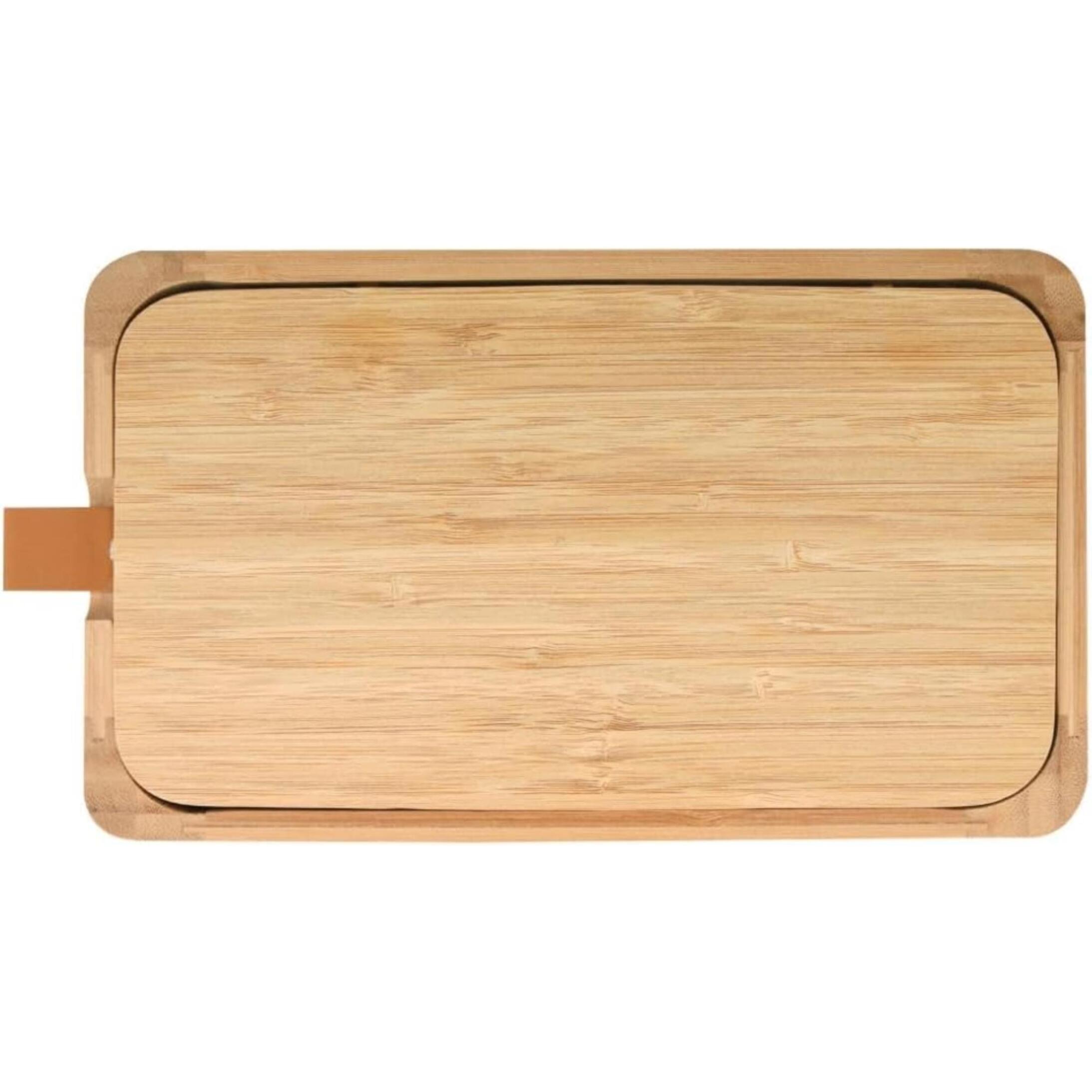 Espejo y Joyero rectangular ALAIS de Bambú en color marrón