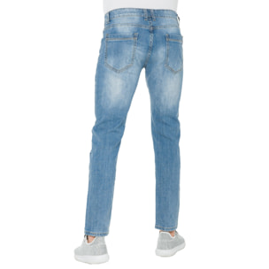 Pantalone Hot Buttered Nandroya denim 5 tasche Blu