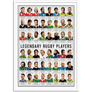 Affiche - Legendary Rugby Players - Olivier Bourdereau