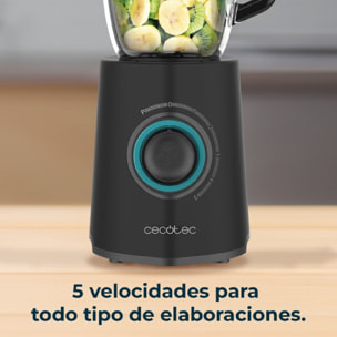 Cecotec Batidora de vaso Power Black Titanium 2300Max Mix Go