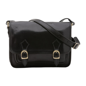 Borsa a tracolla da donna - Modello False - 100% vera pelle - 27.5 x 22.0 x 12.0 cm