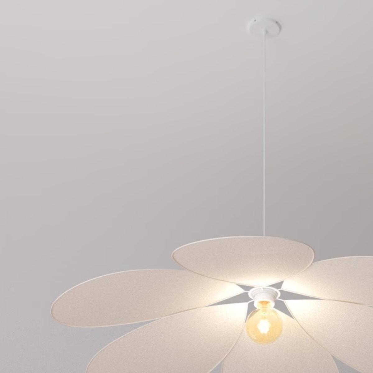 Lámpara colgante Naya Beige pétalo