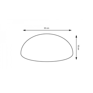 Lampe demi-boule solaire