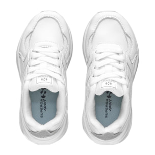 Sneakers Superga Bambino/A Grigio 4073 KIDS TRAINING NAPPA LEATHER