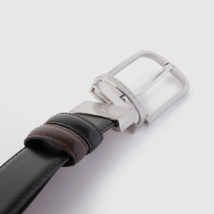 Piquadro Cintura in pelle con fibbia ad ardiglione