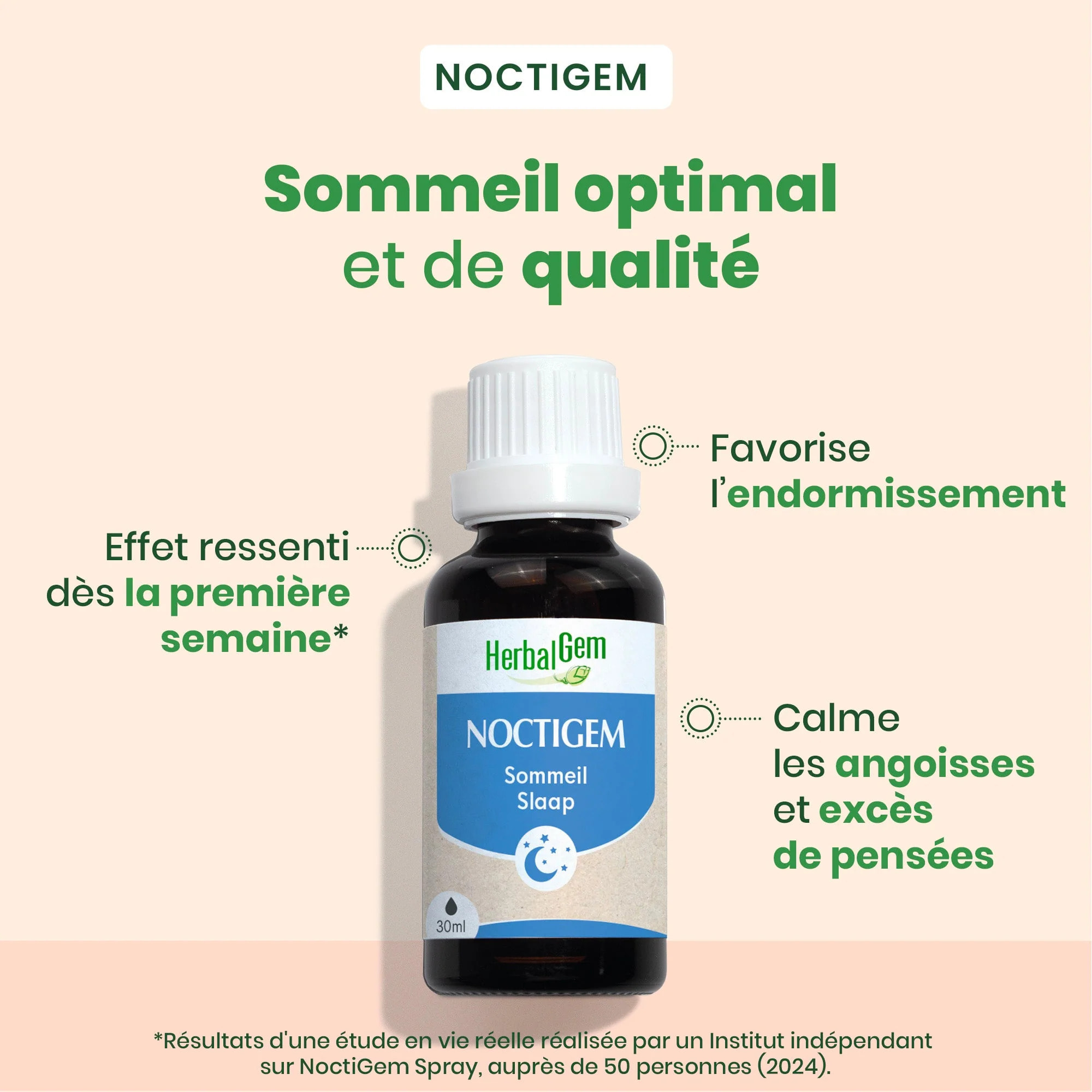 Herbalgem- Complexe sommeil Noctigem - Bio - 30 ml