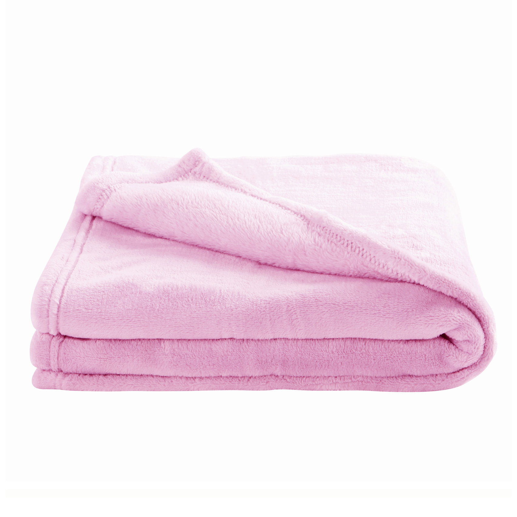 Couverture enfant en microfibre - Rose Clair