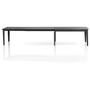 Tomasucci Table extensible en marbre noir de qualité supérieure