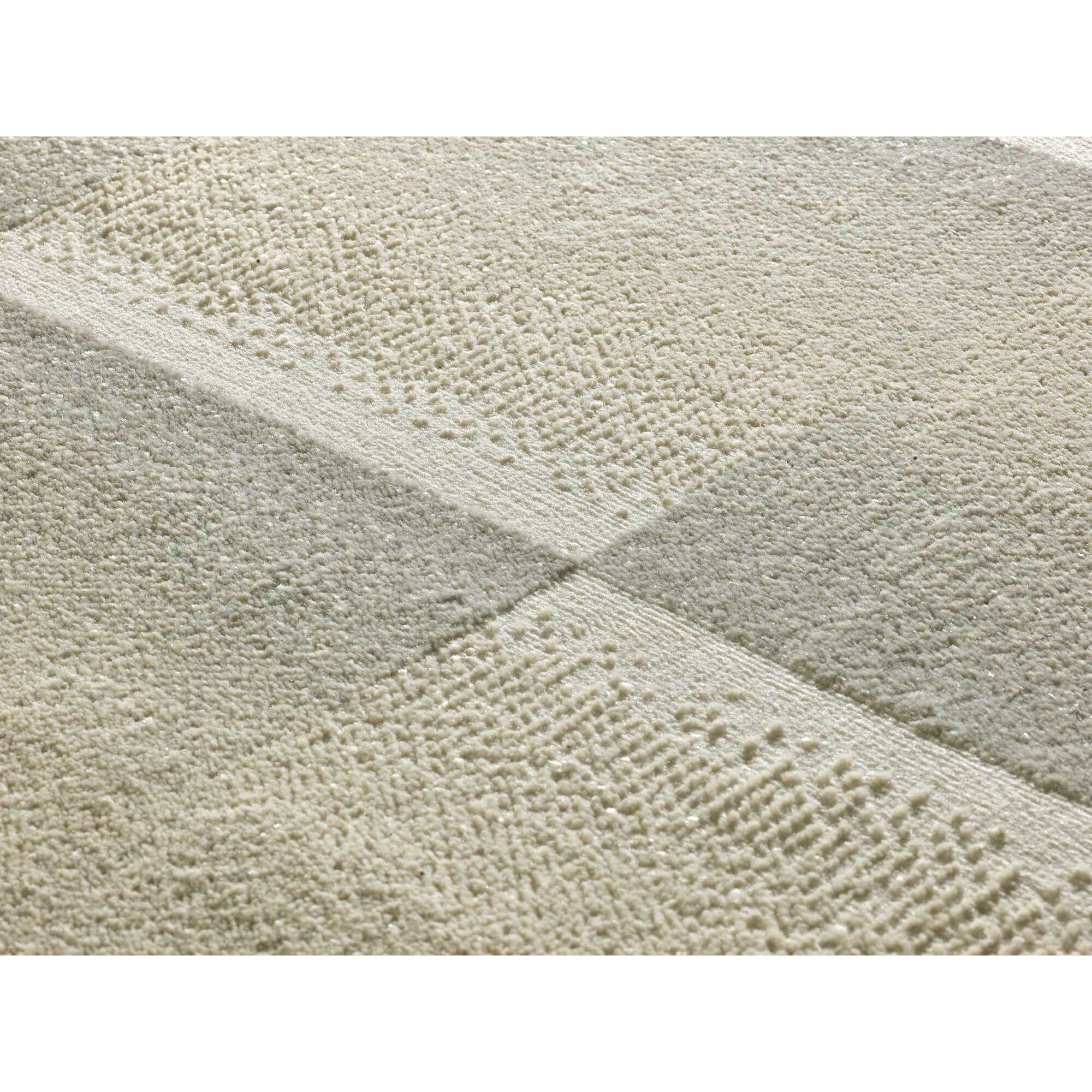 SENSATION Alfombra motivos geomÃ©tricos en relieve en blanco y gris, varias medidas disponibles.