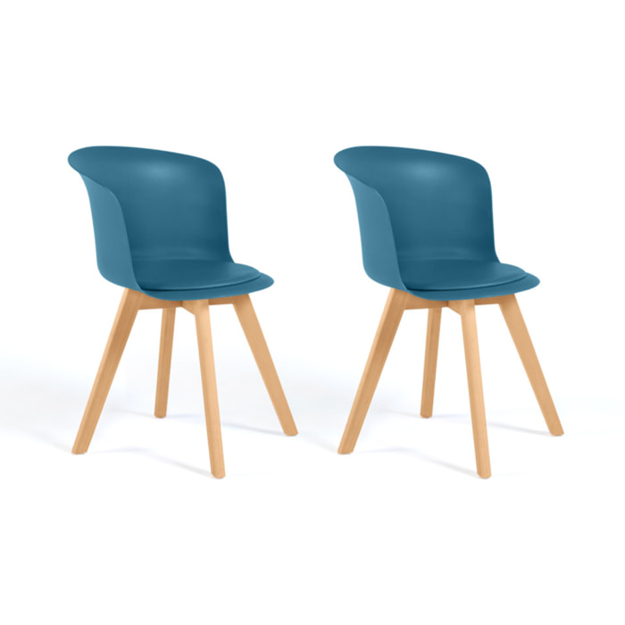 Chaises Lara - Bleu canard