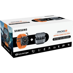 Montre connectée SAMSUNG Pack GalaxyWatch Ultra Gris Titane+Buds3