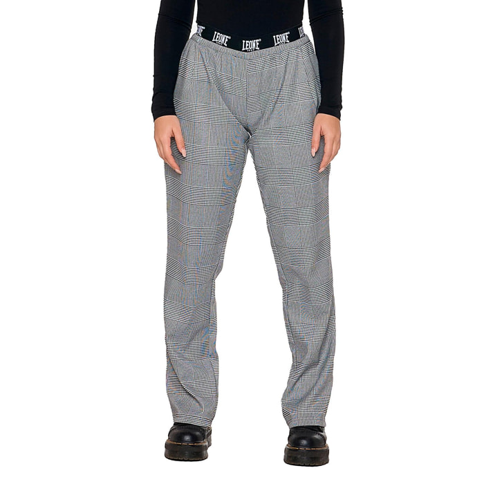 Pantalón palazzo en "Príncipe de Gales" para mujer "Perla"