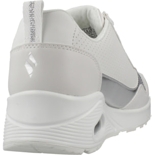 Sneakers De  Mujer Uno Metallic Sliders Blanco