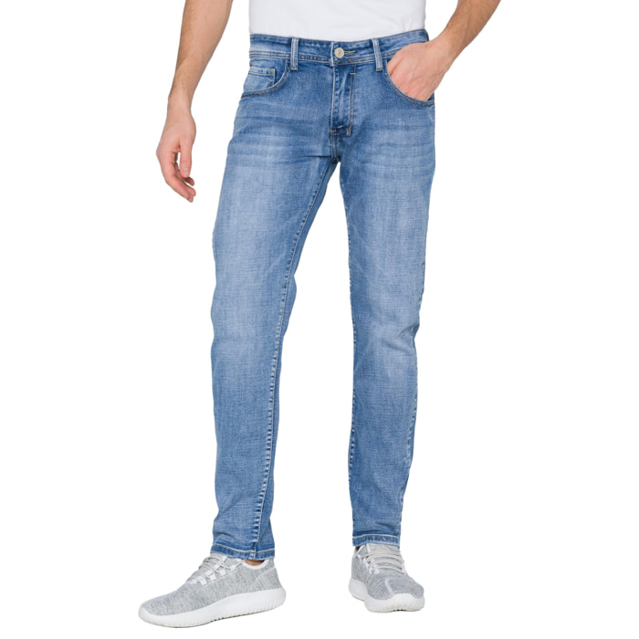 Pantalone Hot Buttered Wailua denim 5 tasche Blu