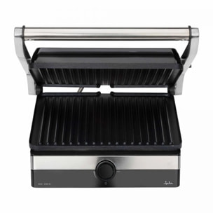 Parrilla eléctrica grill JATA JEGR1596 con placas rayadas (29 x 23,6 cm) antiadherentes. 2000 W