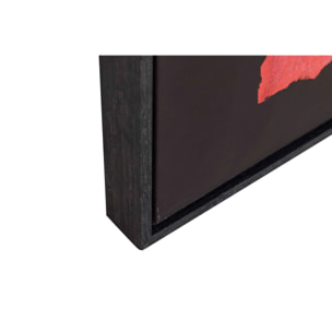 Cuadro Abstracto Relieve Con Marco Negro 63x4x93 Cm